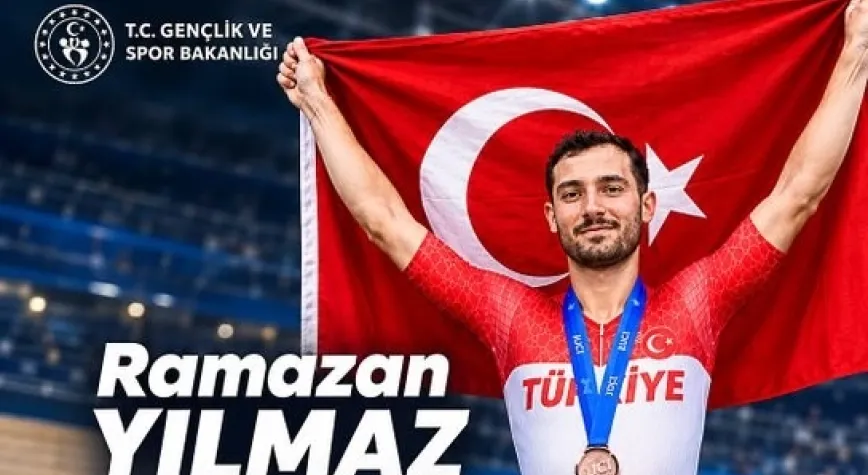 BİSİKLETÇİ YILMAZ'DAN BÜYÜK BAŞARI...