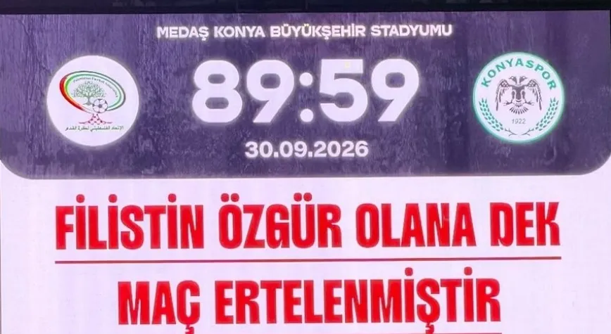 KONYA- FİLİSTİN DOSTLUK MAÇI...