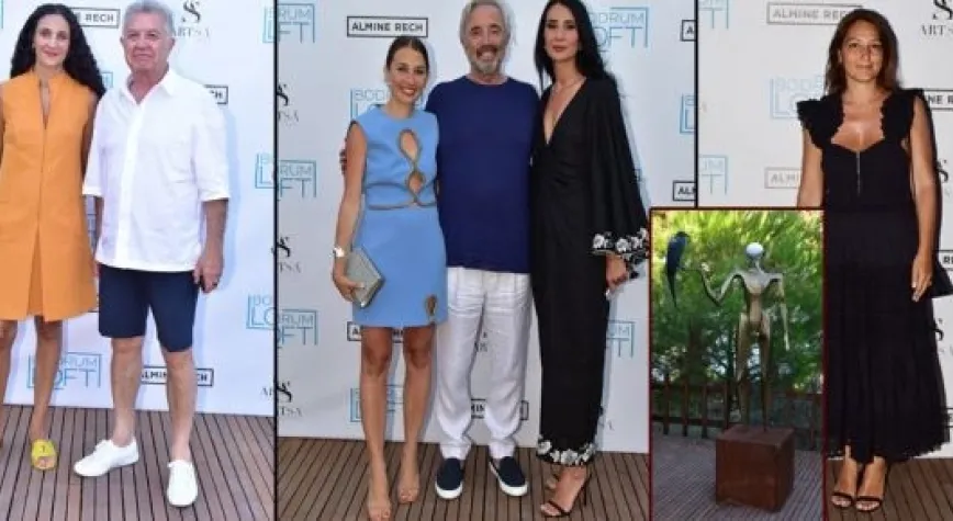 SERGİ İÇİN ÜNLÜLER BODRUM'DA BULUŞTU...